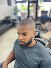 Buzz cut with beard trim at Carlis Barbershop